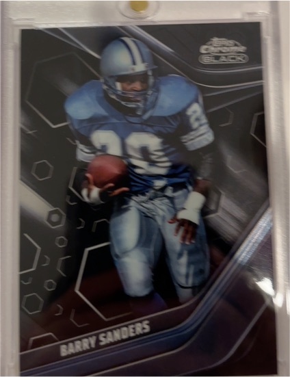2023 Topps Composite Chrome Black #118 Barry Sanders — front