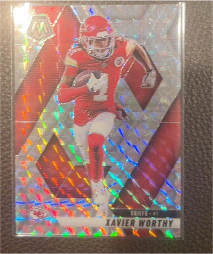 2023 Panini Mosaic #1 Xavier Worthy — front