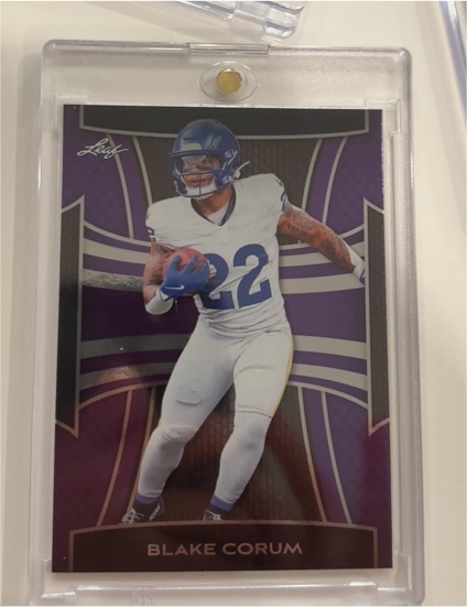 2023 Leaf Blake Corum — front