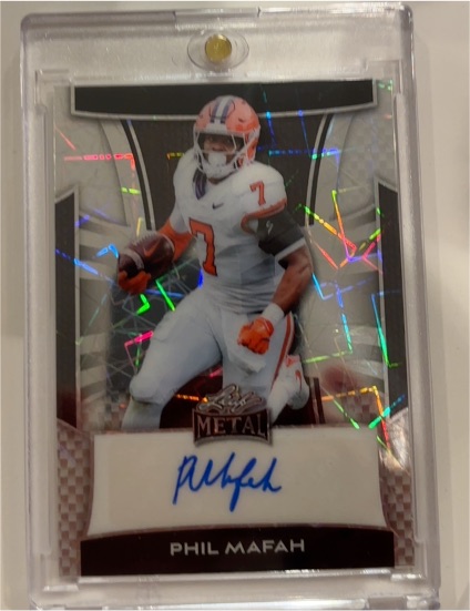 2025 Leaf Metal Football Phil Mafah — front