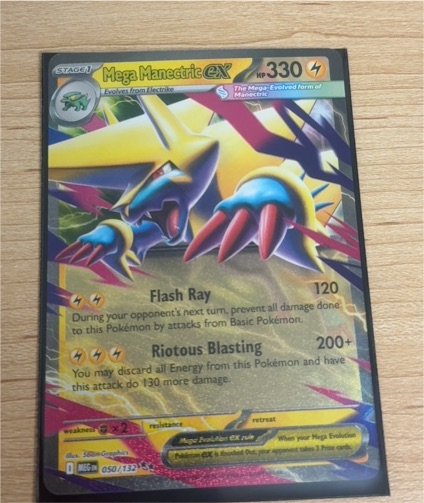 Pokemon Mega Evolutions #050 Mega Manectric EX — front