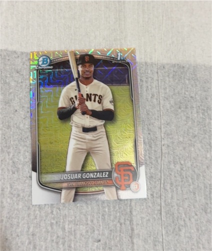 2025 Bowman Chrome #BCP-153 Josuar Gonzalez — front