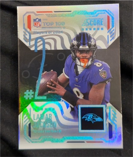2025 Panini Score Top 100 #12 Lamar Jackson — front