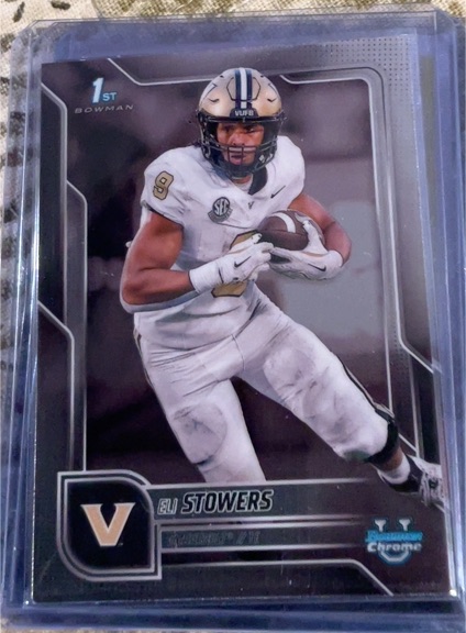 2025 Bowman Chrome University #191 Eli Stowers — front