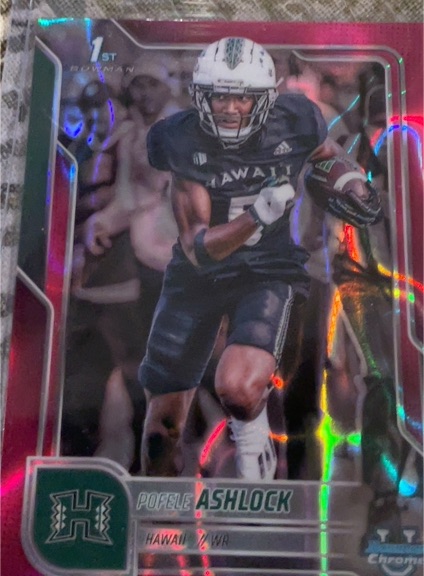2025 Bowman University Chrome #15 Pofele Ashlock — front