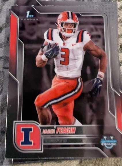 2025 Bowman Chrome University #26 Kaden Feagin — front
