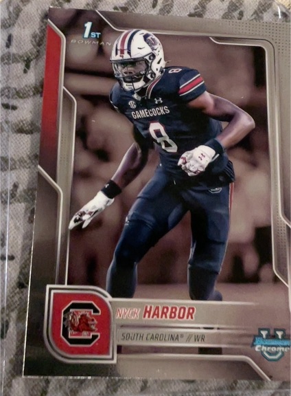2025 Bowman Chrome University #82 Nyck Harbor — front