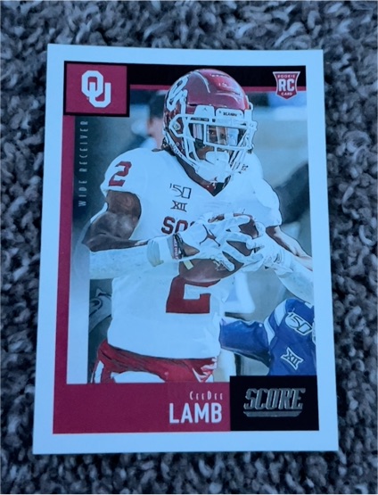 2020 Panini Score #416 CeeDee Lamb Rookie — front