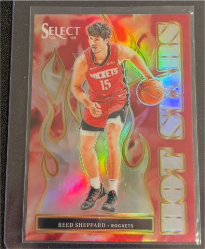 2024-25 Panini Select #6 Reed Sheppard Hot Stars — front