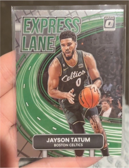 2022-23 Panini Donruss Optic Express Lane #23 Jayson Tatum — front