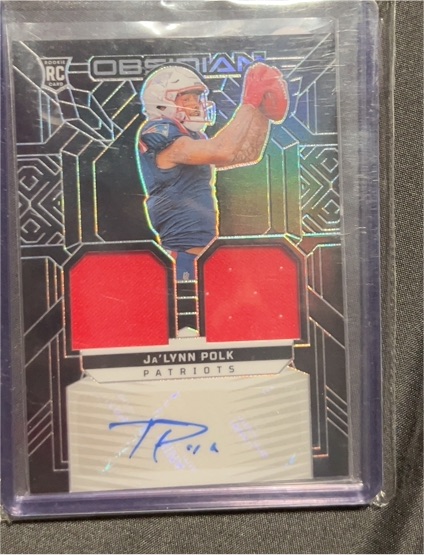 2024 Panini Obsidian Rookie Materials Ink #RMI-JPK Ja'Lynn Polk — front