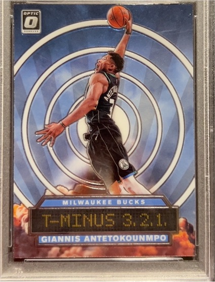 2019-20 Donruss Optic #8 Giannis Antetokounmpo T-Minus 3, 2, 1 — front
