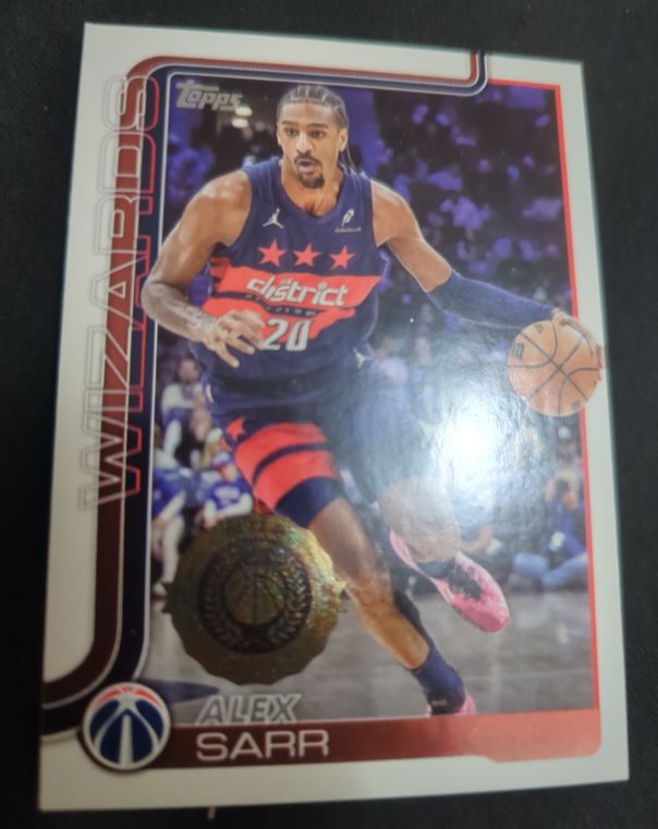 2025-26 Topps Basketball #96 Alex Sarr All Rookie Team Stamp — front