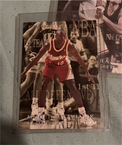 1994-95 Fleer #1 Mookie Blaylock All-Defensive Team — front