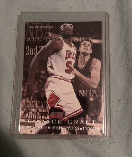 1994-95 Fleer #6 Horace Grant All-Defensive Team — front