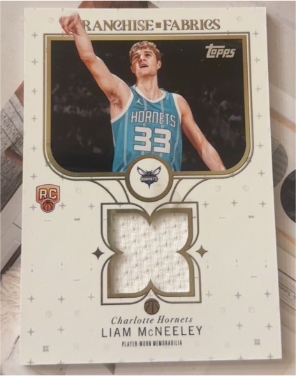 2025-26 Topps Basketball #FF-LM Liam McNeeley Franchise Fabrics — front