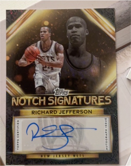2025-26 Topps Notch Signatures Richard Jefferson — front