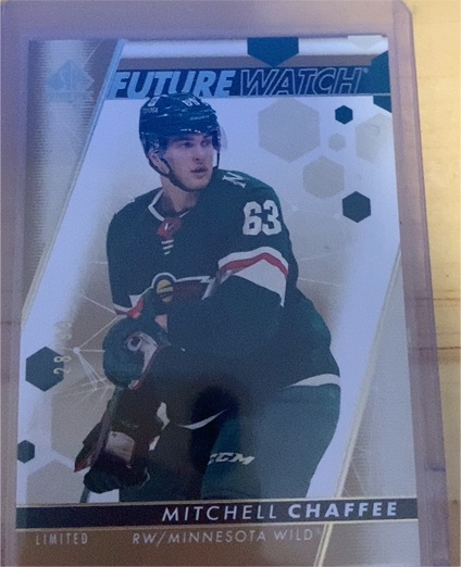 2022-23 Upper Deck SP Authentic Limited Future Watch #187 Mitchell Chaffee — front