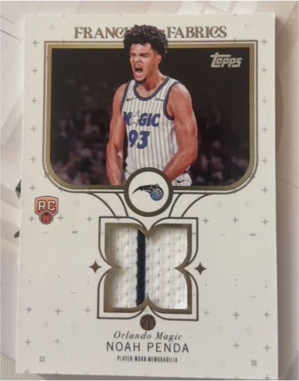 2025-26 Topps Franchise Fabrics #FF-NP Noah Penda — front