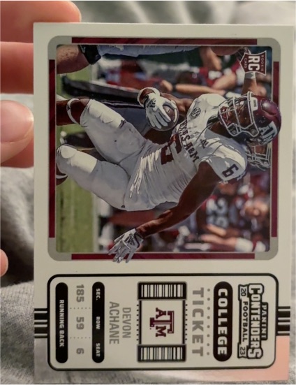 2023 Panini Chronicles Draft Picks Contenders College Ticket #11 Devon Achane — front