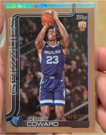 2025-26 Topps #211 Cedric Coward — front
