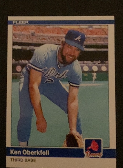 1984 Fleer Update #U-84 Ken Oberkfell — front