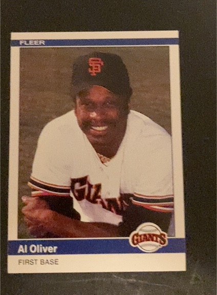 1984 Fleer Update #U-85 Al Oliver — front