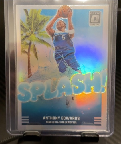 2024-25 Panini Donruss Optic #7 Anthony Edwards Splash! — front