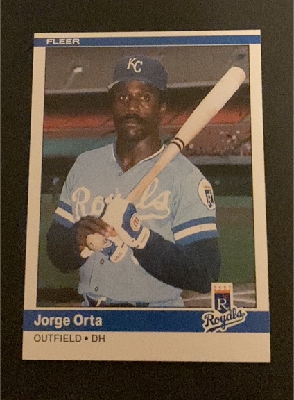 1984 Fleer Update #U-86 Jorge Orta — front