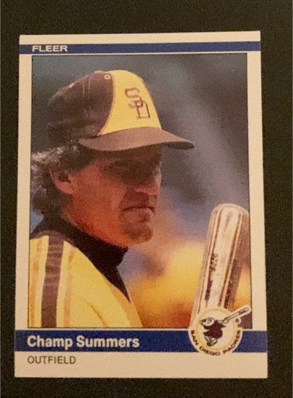 1984 Fleer Update #U-112 Champ Summers — front