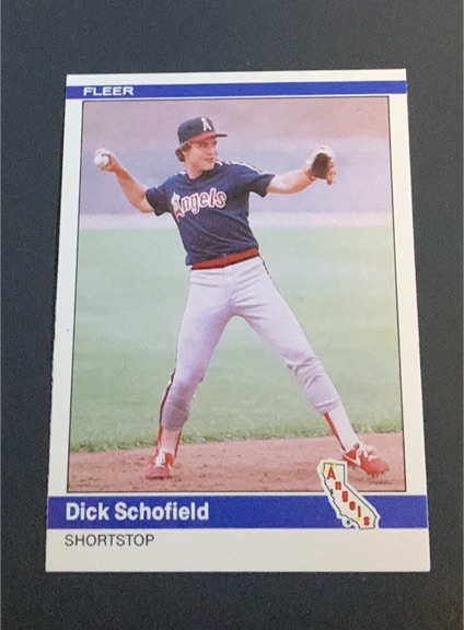 1984 Fleer Update #U-105 Dick Schofield — front