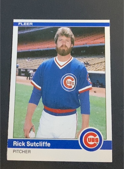 1984 Fleer Update #U-114 Rick Sutcliffe — front