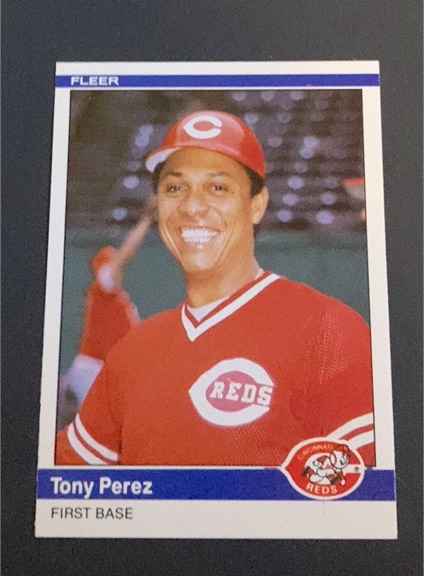1984 Fleer Update #U-91 Tony Perez — front