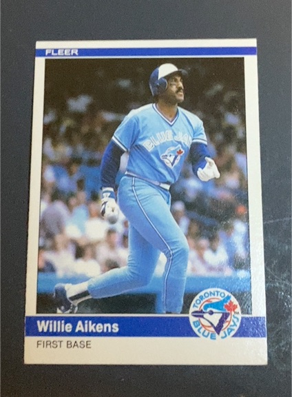 1984 Fleer Update #U-1 Willie Aikens — front