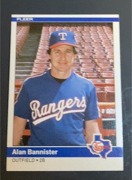 1984 Fleer Update #U-7 Alan Bannister — front