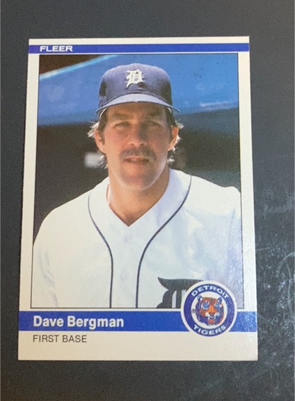 1984 Fleer Update #U-11 Dave Bergman — front