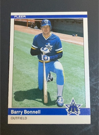1984 Fleer Update #U-14 Barry Bonnell — front