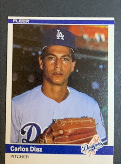 1984 Fleer Update #U-32 Carlos Diaz — front