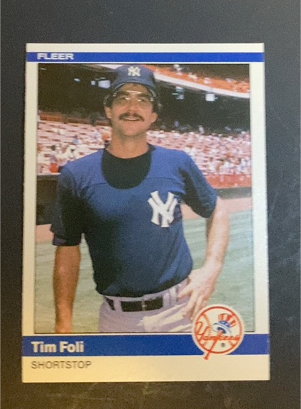 1984 Fleer Update #U-38 Tim Foli — front