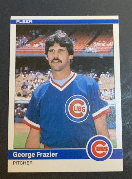 1984 Fleer Update #U-40 George Frazier — front