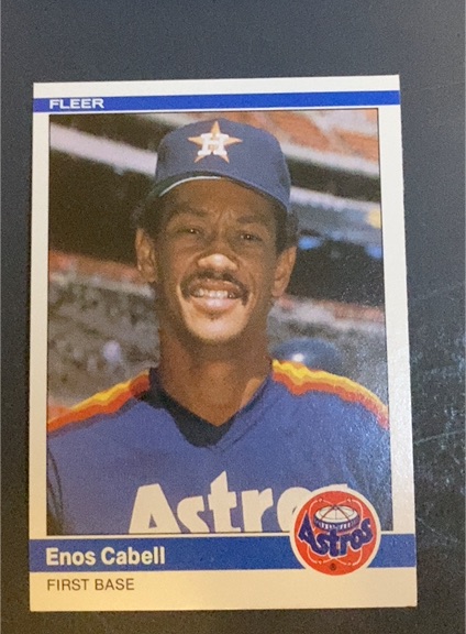 1984 Fleer Update #U-22 Enos Cabell — front