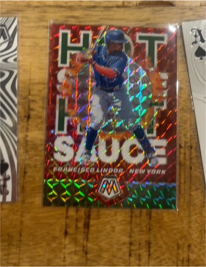 2021 Panini Mosaic Hot Sauce #HS2 Francisco Lindor — front