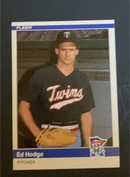 1984 Fleer Update #U-52 Ed Hodge — front