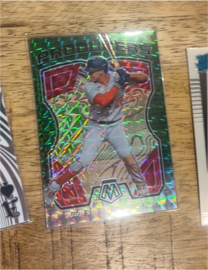 2021 Panini Mosaic Producers Green Prizm #P6 Juan Soto — front