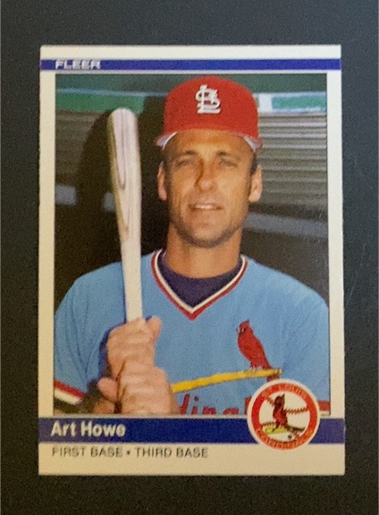 1984 Fleer Update #U-54 Art Howe — front