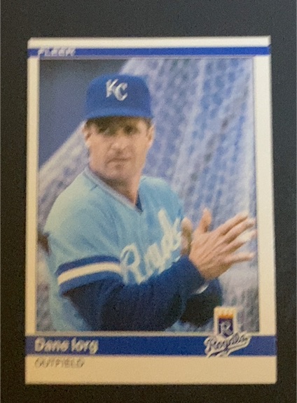 1984 Fleer Update #U-55 Dane Iorg — front