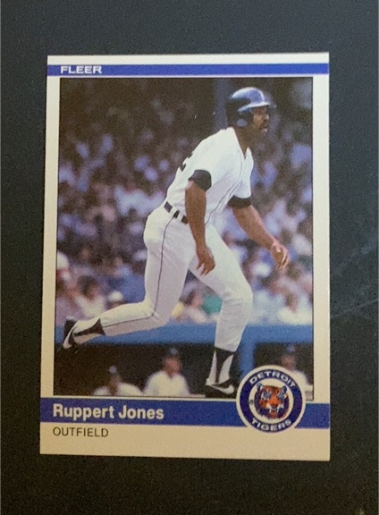 1984 Fleer Update #U-59 Ruppert Jones — front