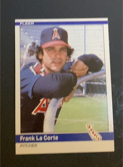 1984 Fleer Update #U-67 Frank LaCorte — front