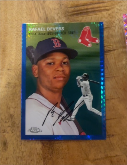 2023 Topps Chrome Platinum Anniversary #299 Rafael Devers — front