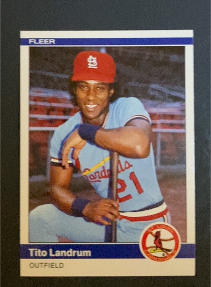 1984 Fleer Update #U-69 Tito Landrum — front